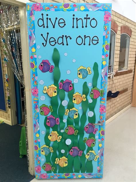 Under the sea classroom door. | Ocean theme classroom, Door decorations ...