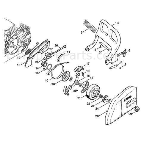 Stihl MS 180 Chainsaw (MS180C-B D) Parts Diagram