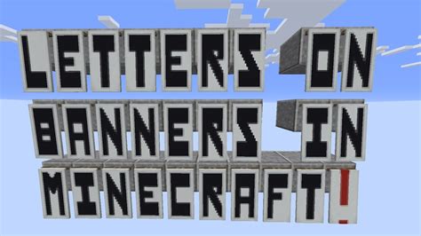 How To Make Letters On Banners In Minecraft