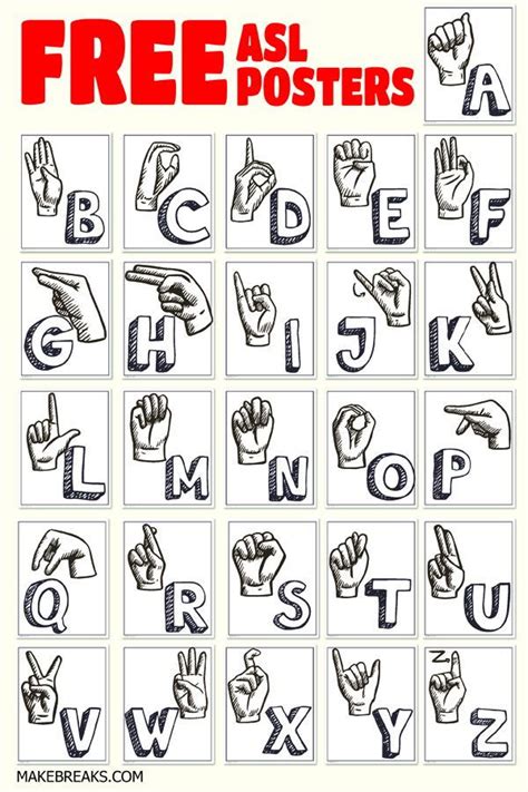 Printable Kids Printable Sign Language Words ...