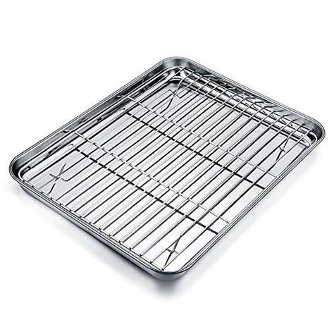 TeamFar Quarter Sheet Pan and Rack Set, Stainless