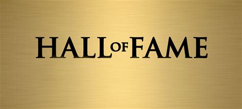 2019 Hall Of Fame Inductees.