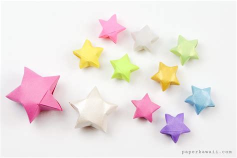 Origami Lucky Star Diagram - Paper Kawaii Shop