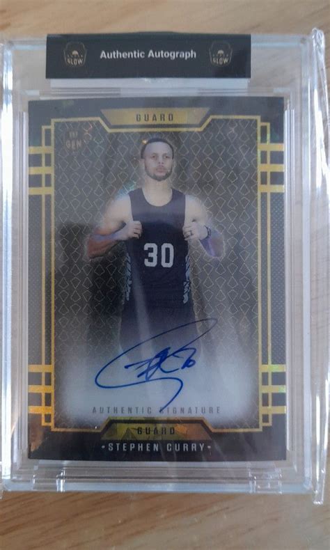 Steph Curry Autograph Card Superglow Authenticated on Carousell