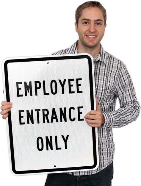 Employee Entrance Only Sign , SKU: K-2886