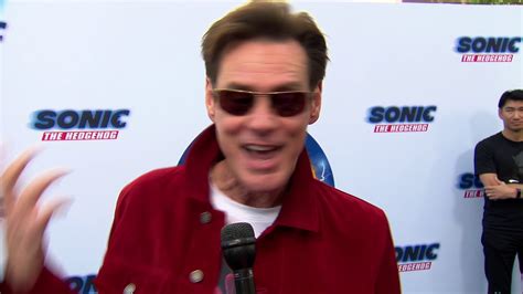 Sonic The Hedgehog: Jim Carrey Red Carpet Interview | ScreenSlam - YouTube