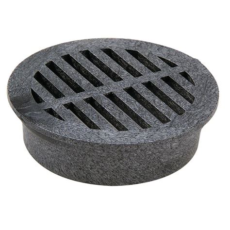 NDS 4 in. Plastic Round Black Foam Polyolefin Grate-11 - The Home Depot