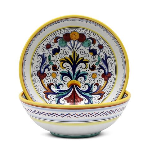 Deruta of Italy Ricco Deruta Coupe Pasta Soup Bowl 8 in Round x 3 high ...