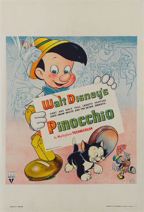 PINOCCHIO (1940) POSTER, BRITISH | Original Film Posters Online ...