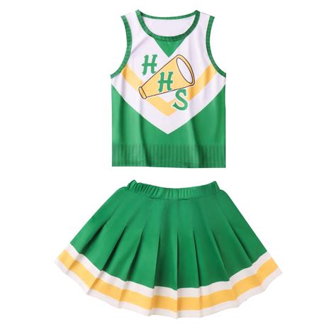 Kakidly Women Chrissy Cheerleader Costume Hawkins Cheerleading Outfits ...