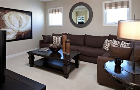 Amazing Paint Colors for Living Room Walls With Dark Furniture | Brown ...