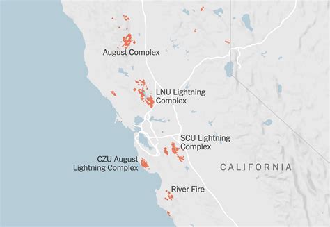 California Active Wildfires Map