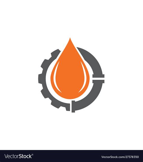 Oil and gas industry logo Royalty Free Vector Image