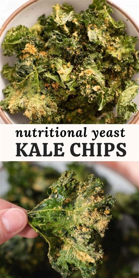 Cheesy Nutritional Yeast Kale Chips - Cozy Peach Kitchen