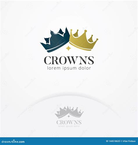 Crown Of Kings And Queens Logo Cartoon Vector | CartoonDealer.com ...