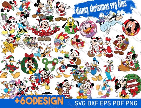 Disney Christmas SVG files - Bundle Cricut