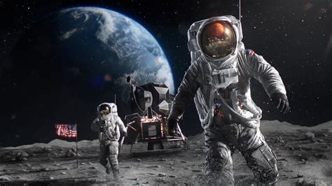 US Astronauts on Moon 4K Wallpapers | HD Wallpapers | ID #29082