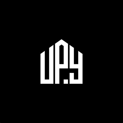 UPY letter logo design on BLACK background. UPY creative initials ...