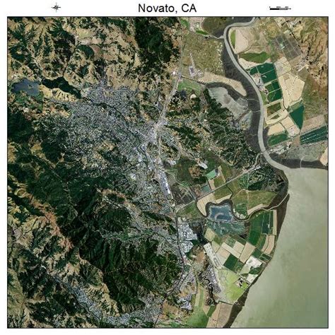 Aerial Photography Map of Novato, CA California