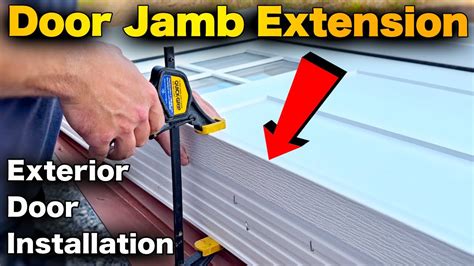 How To Build And Install A Door Jamb Extension - Exterior Door ...