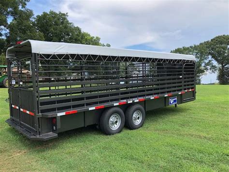 2020 Gooseneck 24' x 6'-8" Steel Livestock Livestock Trailer ...