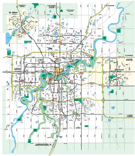 Edmonton Map - ToursMaps.com