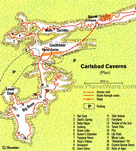 Carlsbad Caverns Maps