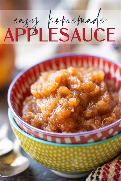 Homemade Applesauce: 5 Ingredients & so easy! -Baking a Moment