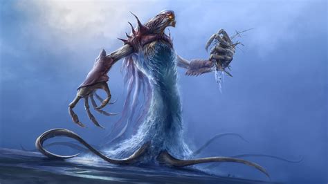 Sea creature character illustration, fantasy art, leviathan HD ...