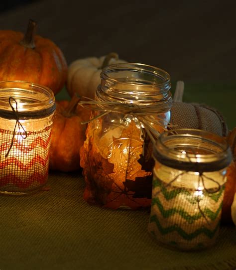 Happy Medley: Rustic Fall Candle Jars