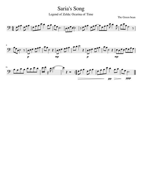 Saria's Song trombone solo Sheet music for Trombone | Download free in ...