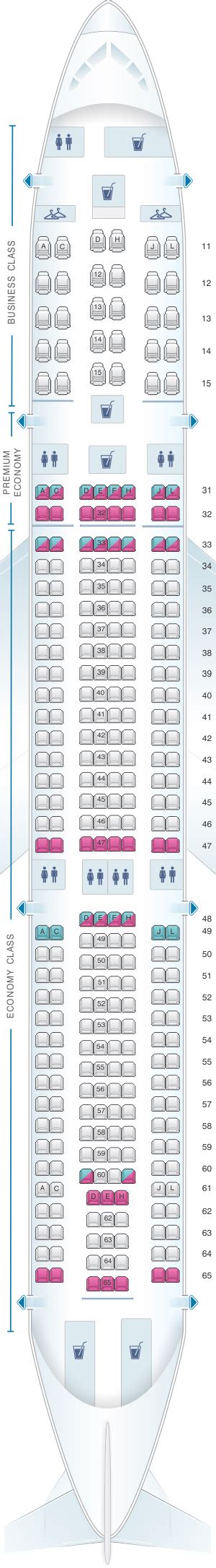 Seat Map Air China Airbus A330 300 (301PAX) | SeatMaestro