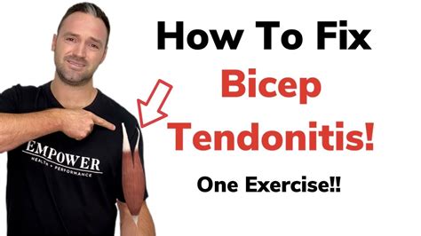 How to fix BICEP TENDONITIS - YouTube