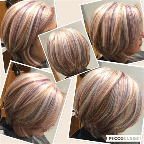 100%white hair with copper,and purple low lights. #whitehair,#lorealpro ...