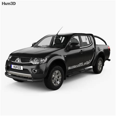 Mitsubishi L200 Triton Barbarian Black 2015 3D model - Vehicles on Hum3D