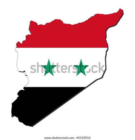 Map Syria Syrian Flag Illustration Jpeg Stock Illustration 44529016