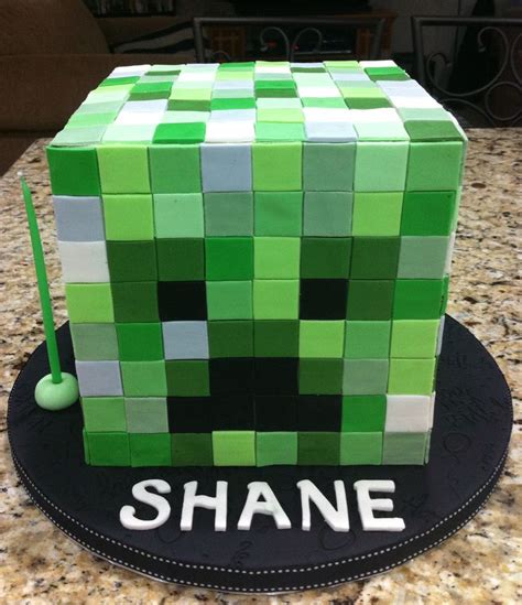 Minecraft Creeper Head Cake | My Cakes | Pinterest