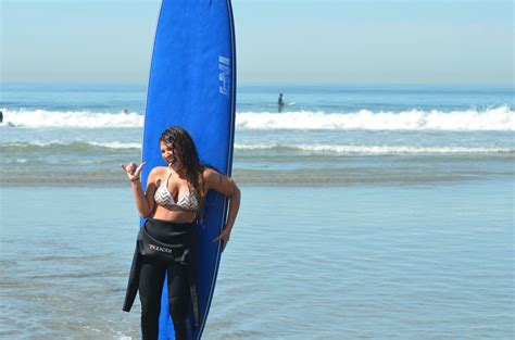 Stoked after surfing in San Diego with San Diego Surf School in Pacific ...