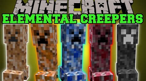 Minecraft: ELEMENTAL CREEPERS (EPIC CREEPER MOBS WITH C... | Doovi