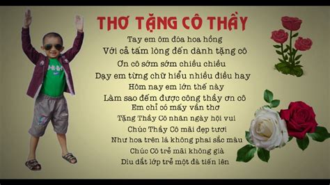 THƠ HAY TẶNG THẦY CÔ 20/11 | Ngày nhà giáo Việt Nam | DANYLE PY - YouTube