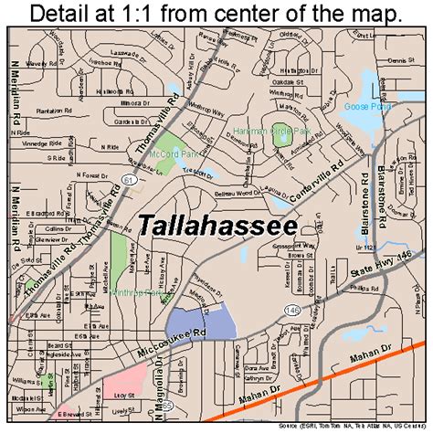 Tallahassee Florida Street Map 1270600