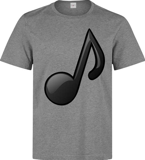 Musical Note Logo Herren Baumwolle t-Shirt XX-Large : Amazon.de: Bekleidung