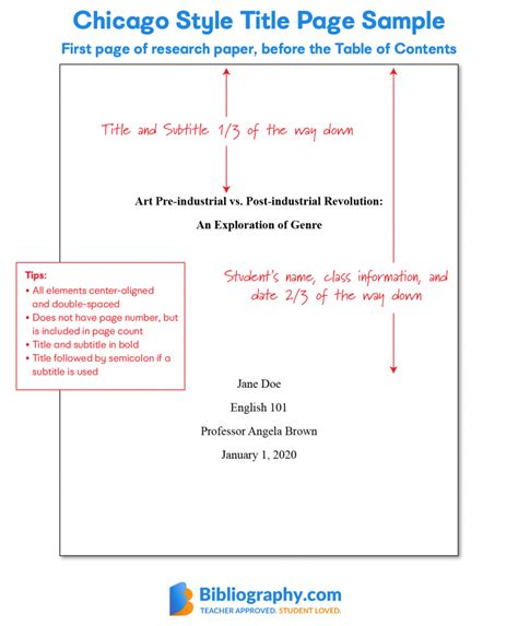 Chicago Style Paper: Standard Format and Rules | Bibliography.com