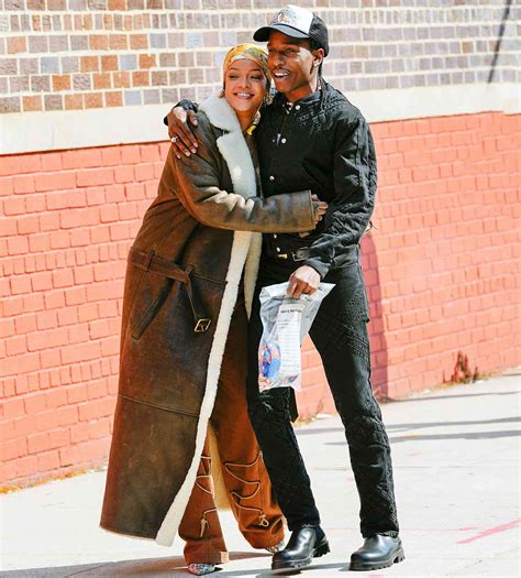 Rihanna and ASAP Rocky Cuddle Up While Filming in N.Y.C.