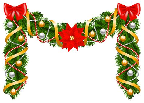 Download High Quality free christmas clipart garland Transparent PNG ...