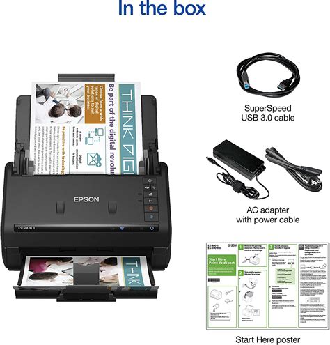 Epson Workforce ES-500W II Wireless Color Duplex Desktop Document ...