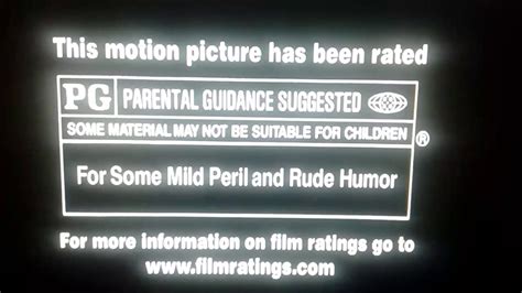 PG Film Rating Logo