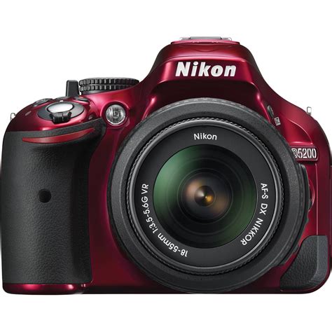 Nikon D5200 DSLR Camera with 18-55mm Lens (Red) 1507 B&H Photo