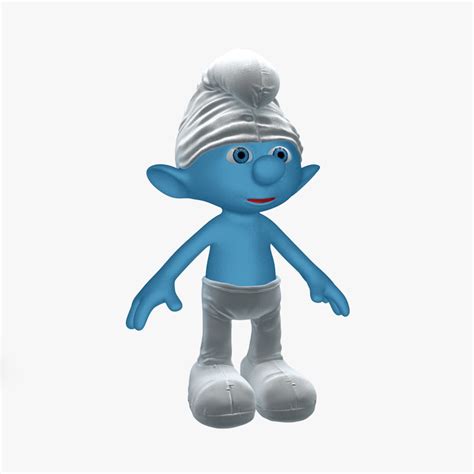 smurf rigged animation 3d model