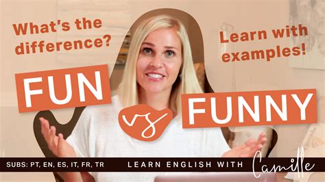 FUN vs FUNNY with Examples - Learn English with Camille